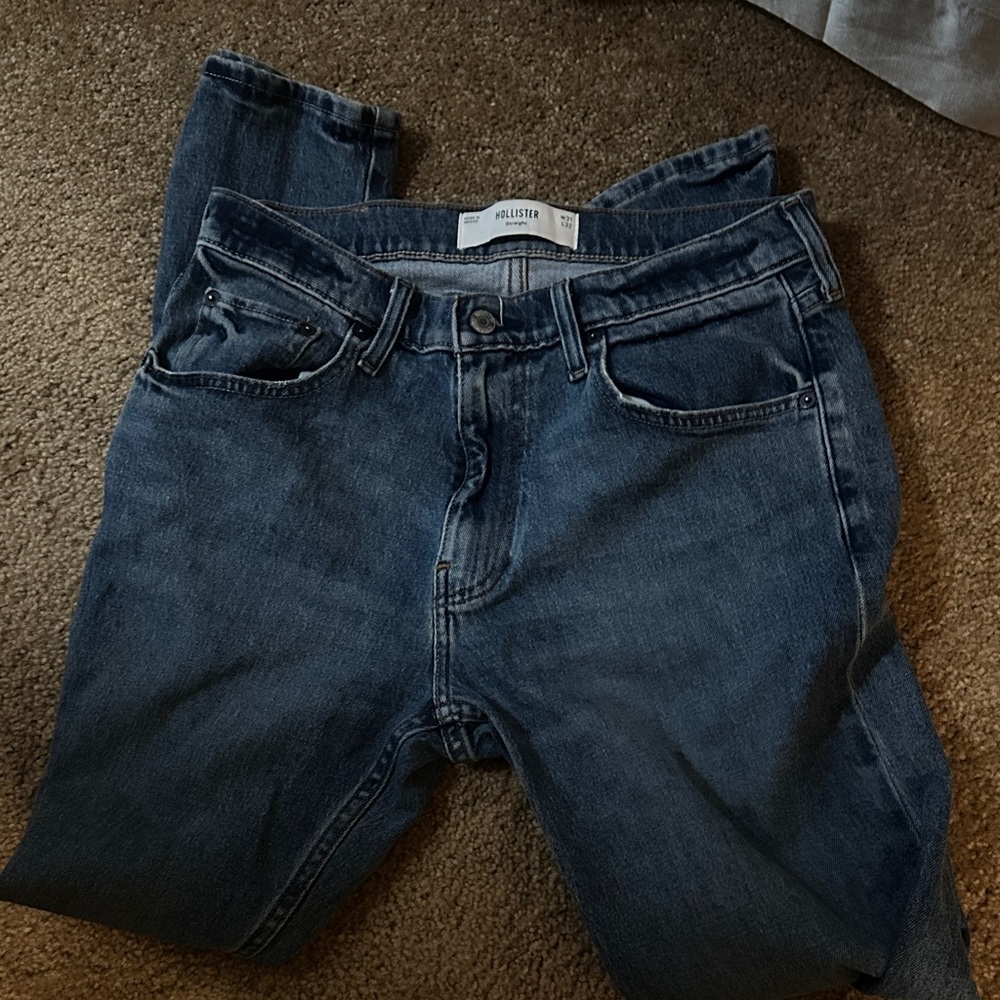 Hollister Men's Dark Blue Slim Jeans